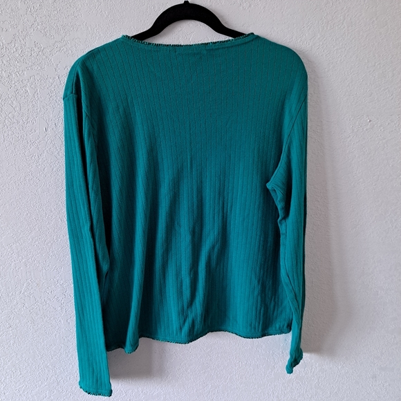 Harley Davidson Teal Long Sleeve Top - Picture 6 of 6